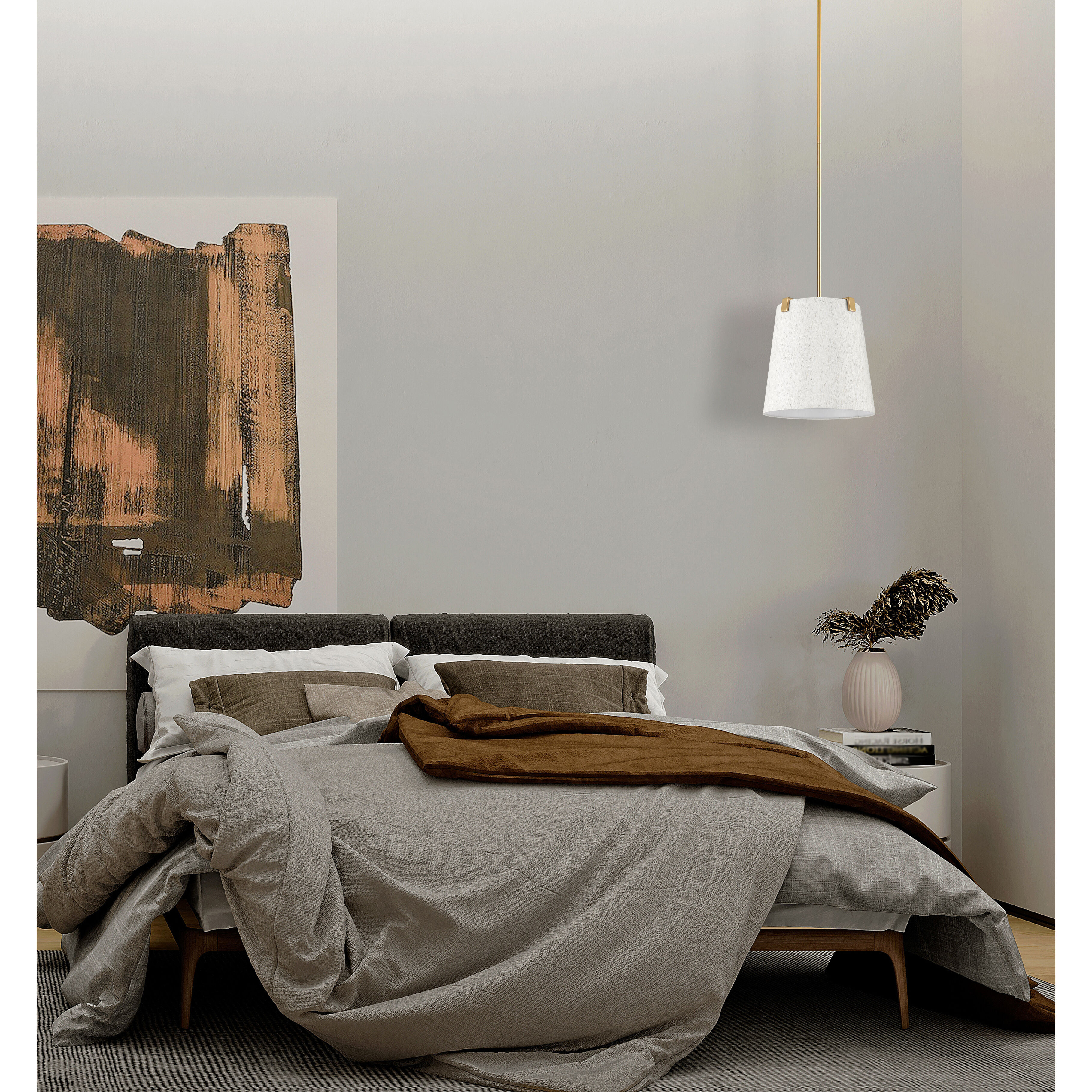 Weston 3 Light 13 inch Modern Gold Pendant Ceiling Light