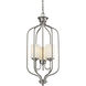 Cardinal 3 Light 13.5 inch Brushed Nickel Chandelier Ceiling Light