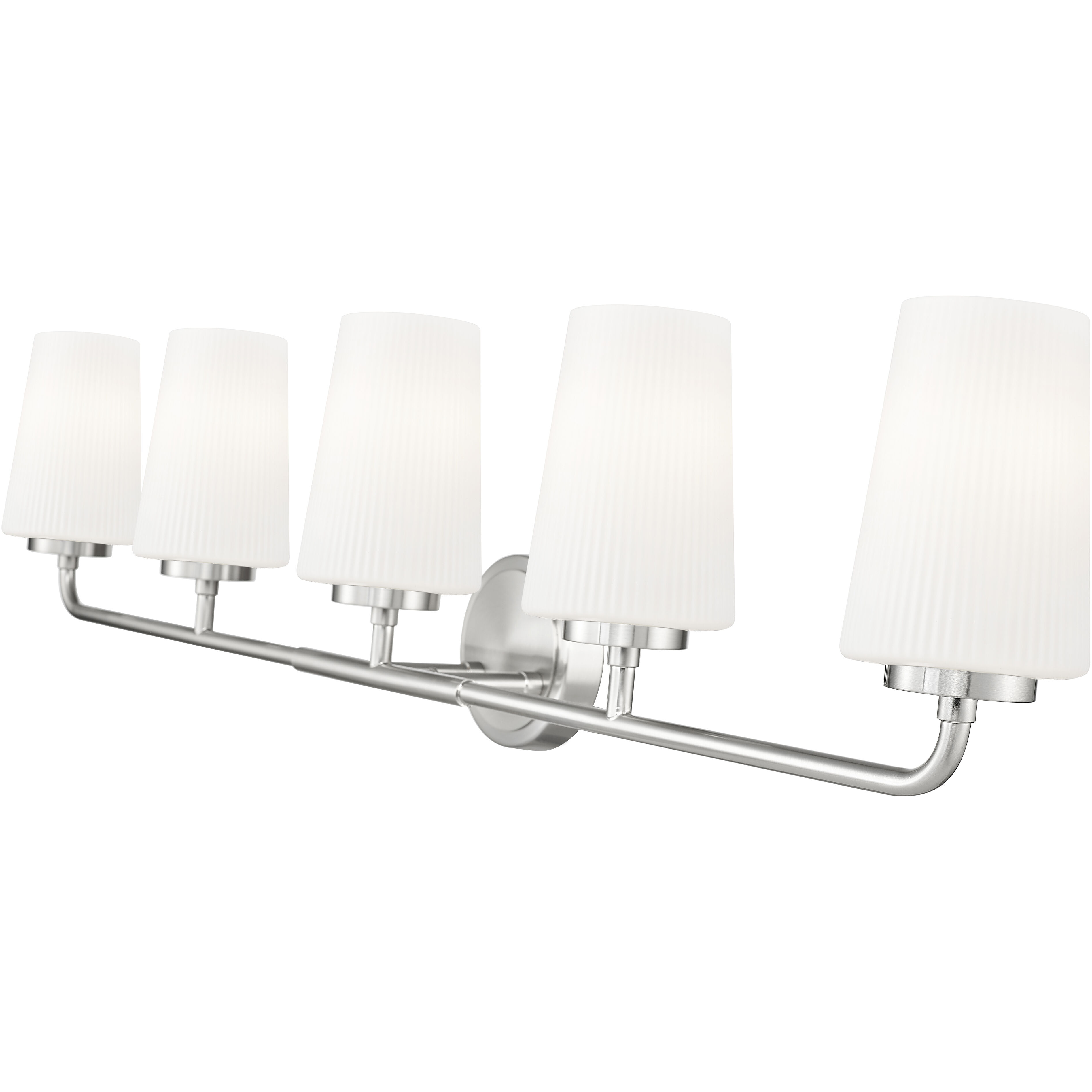 Montford 5 Light 40 inch Brushed Nickel Bath Vanity Light Wall Light