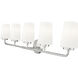 Montford 5 Light 40 inch Brushed Nickel Bath Vanity Light Wall Light