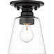 Annora 1 Light 7 inch Matte Black Flush Mount Ceiling Light