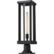 Glenwood 1 Light 22 inch Black Outdoor Pier Mounted Fixture