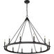 Barclay 12 Light 48 inch Matte Black Chandelier Ceiling Light