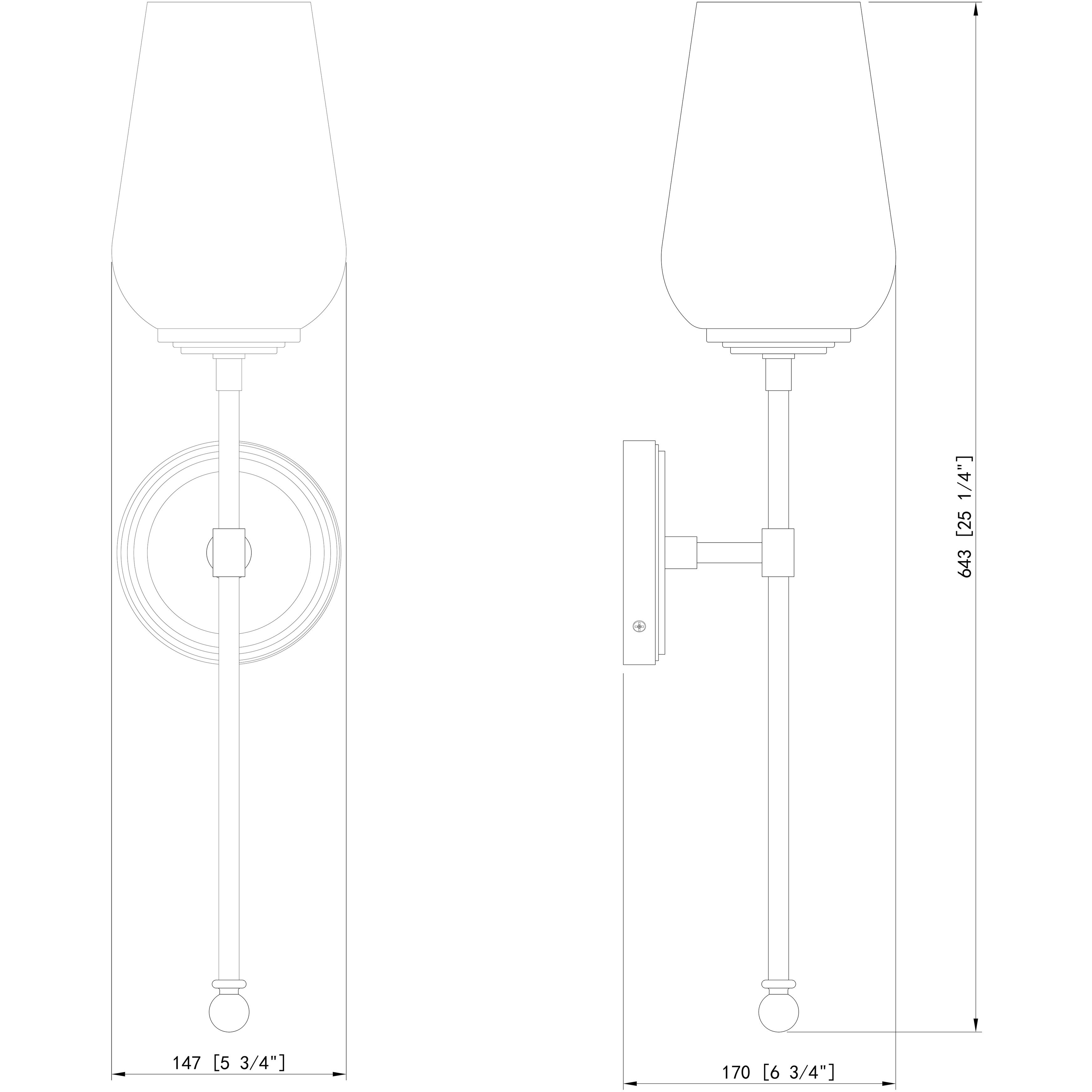 Dominique Wall Sconce Wall Light in Brushed Nickel