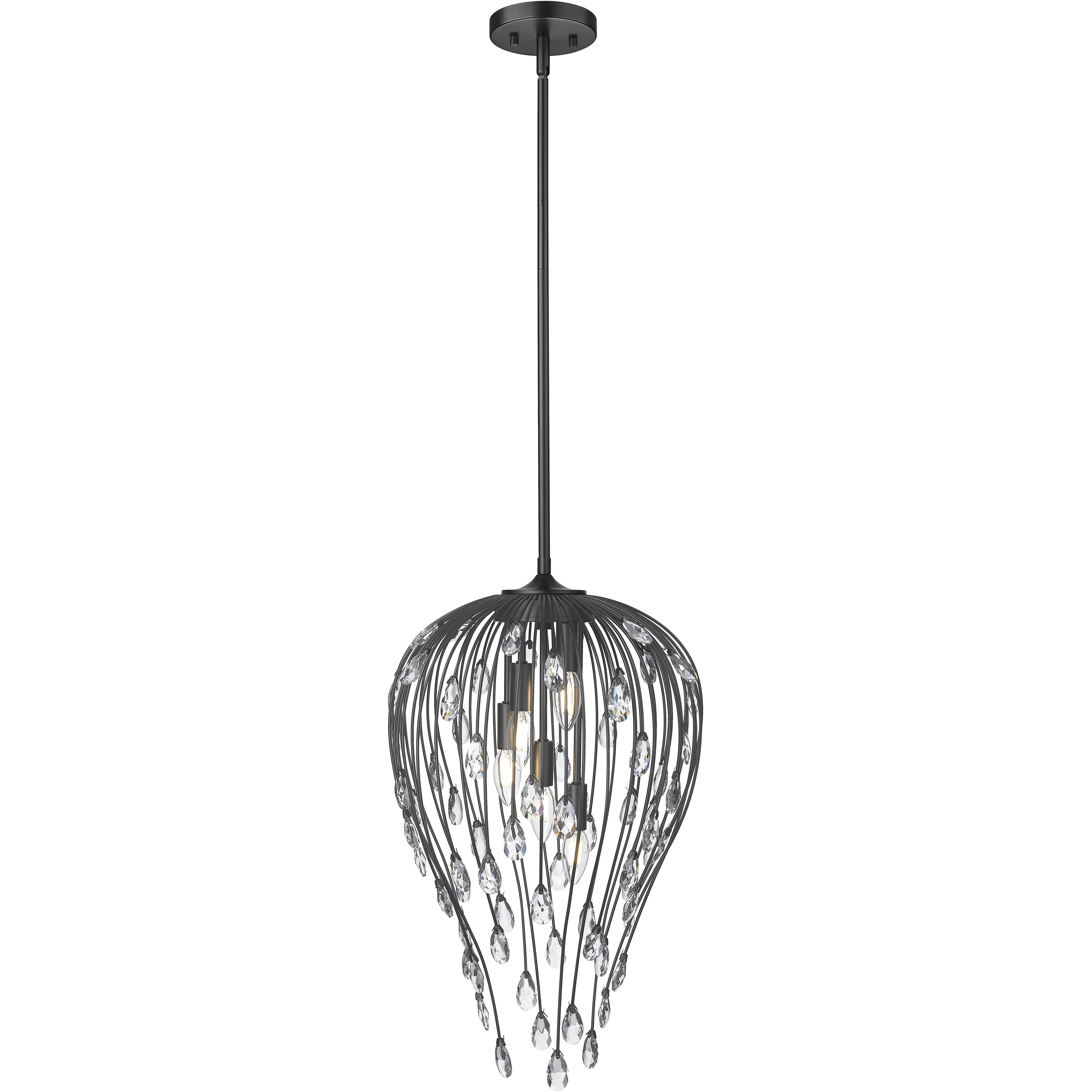 Gabriella Pendant Ceiling Light in Matte Black