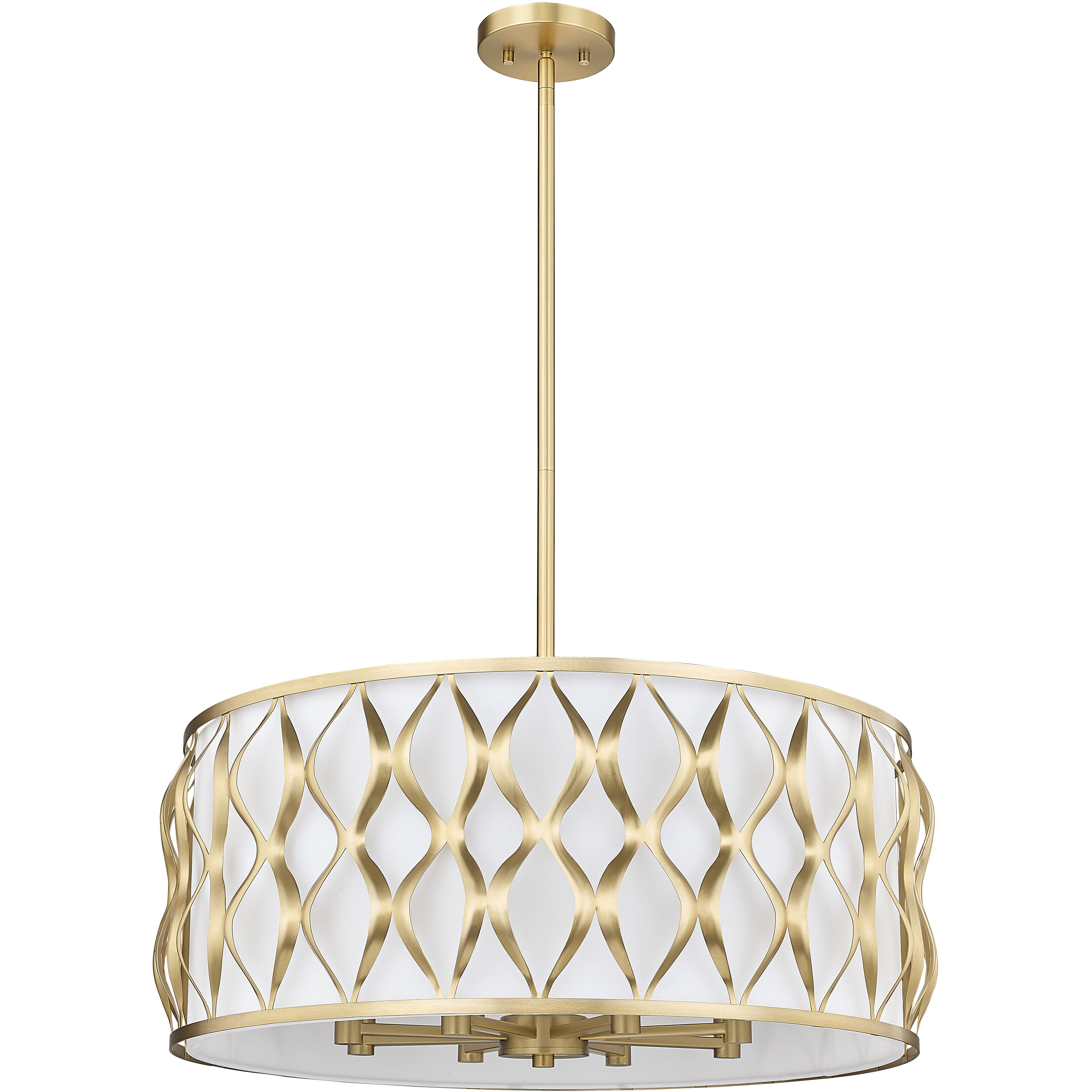Harden 8 Light 26.25 inch Modern Gold Pendant Ceiling Light