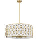 Harden 8 Light 26.25 inch Modern Gold Pendant Ceiling Light