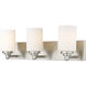 Soledad 3 Light 23 inch Brushed Nickel Vanity Wall Light