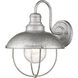 Ansel 1 Light 14 inch Galvanized Outdoor Wall Light