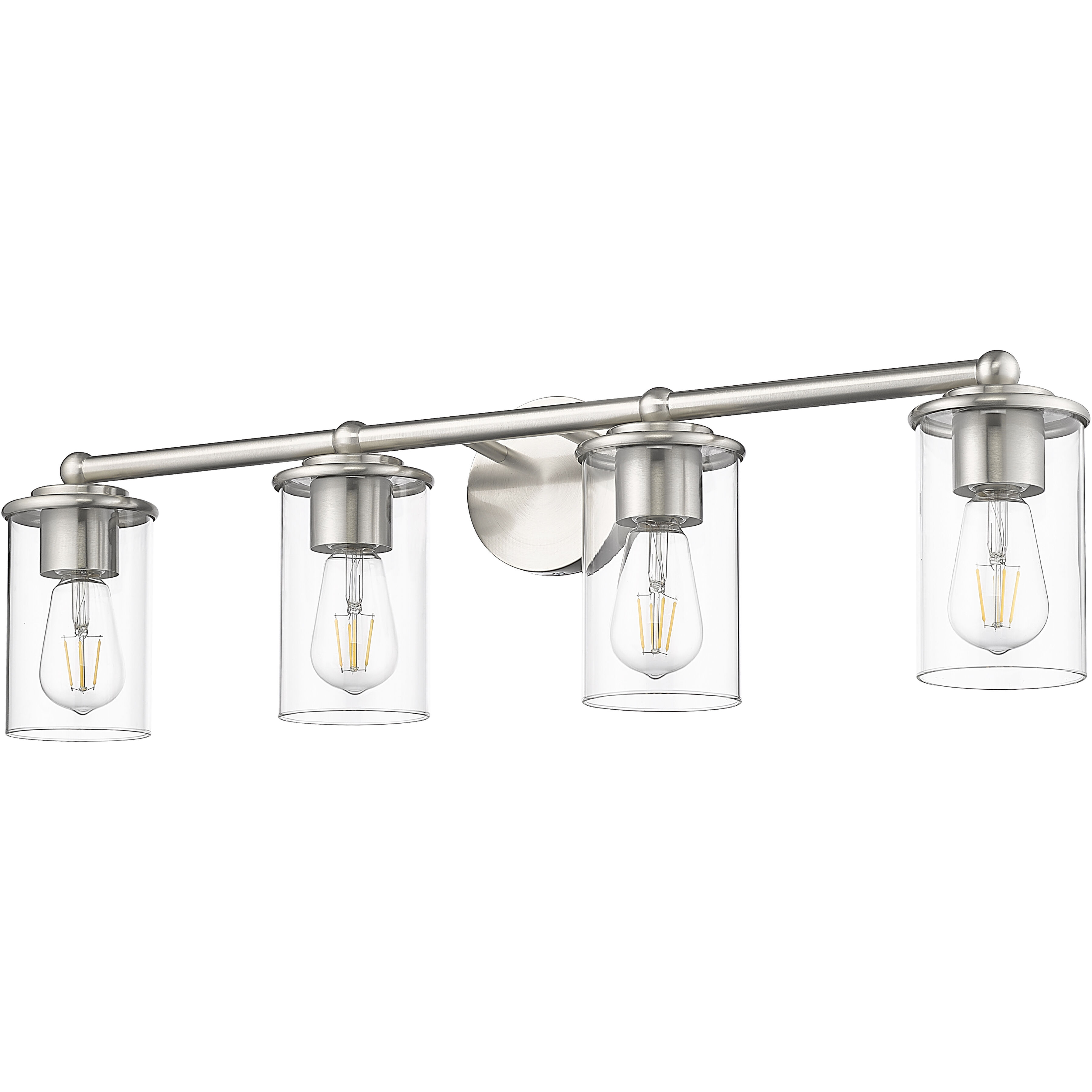 Thayer 4 Light 30.75 inch Brushed Nickel Vanity Wall Light