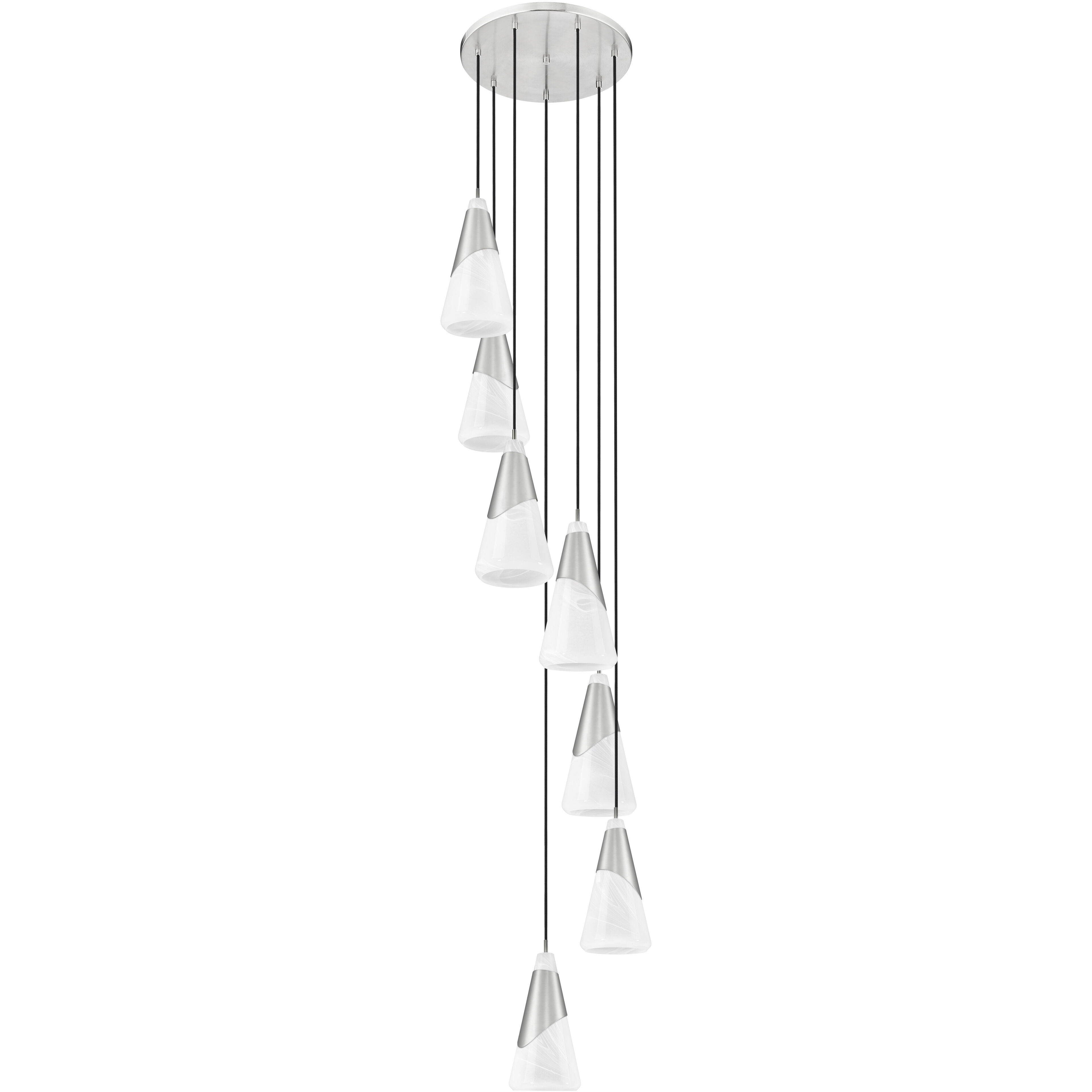 Aimie 7 Light 18 inch Brushed Nickel Chandelier Ceiling Light