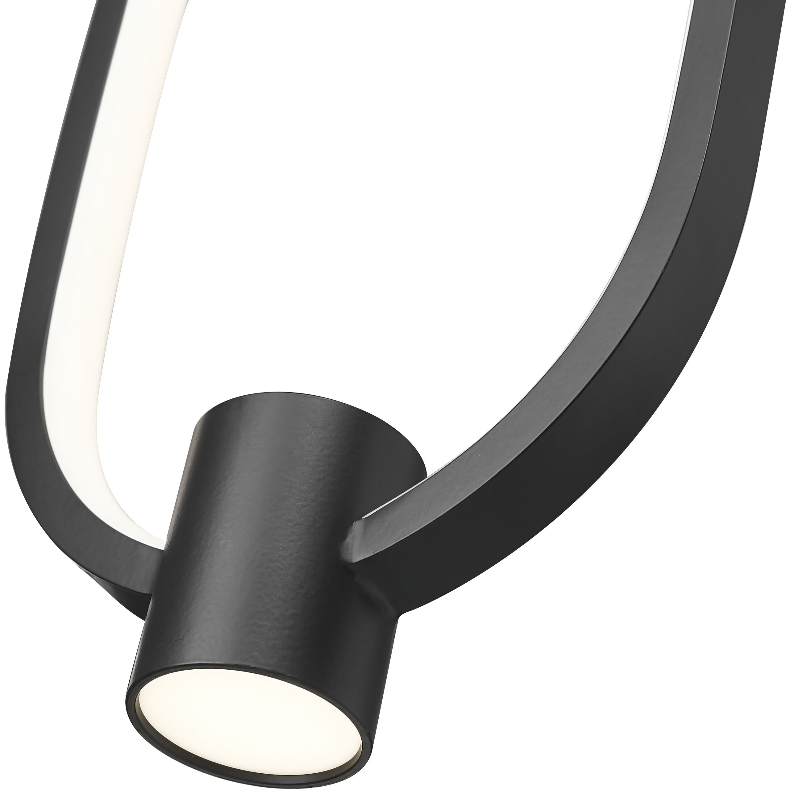 Saros Pendant Ceiling Light in Matte Black, LED