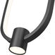Saros Pendant Ceiling Light in Matte Black, LED
