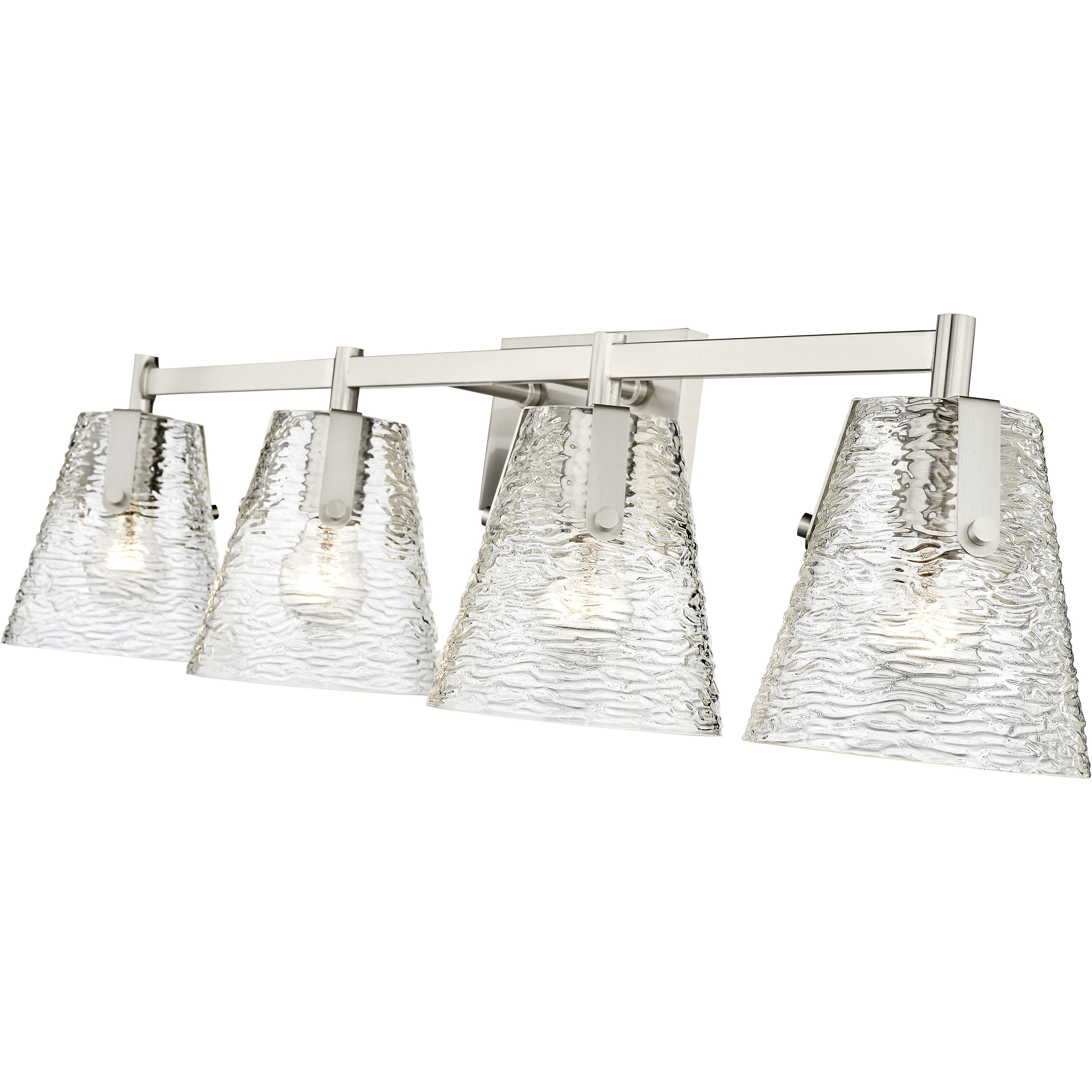 Analia 4 Light 36 inch Brushed Nickel Vanity Wall Light