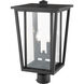 Seoul 2 Light 19.75 inch Black Outdoor Post Mount Fixture in 13