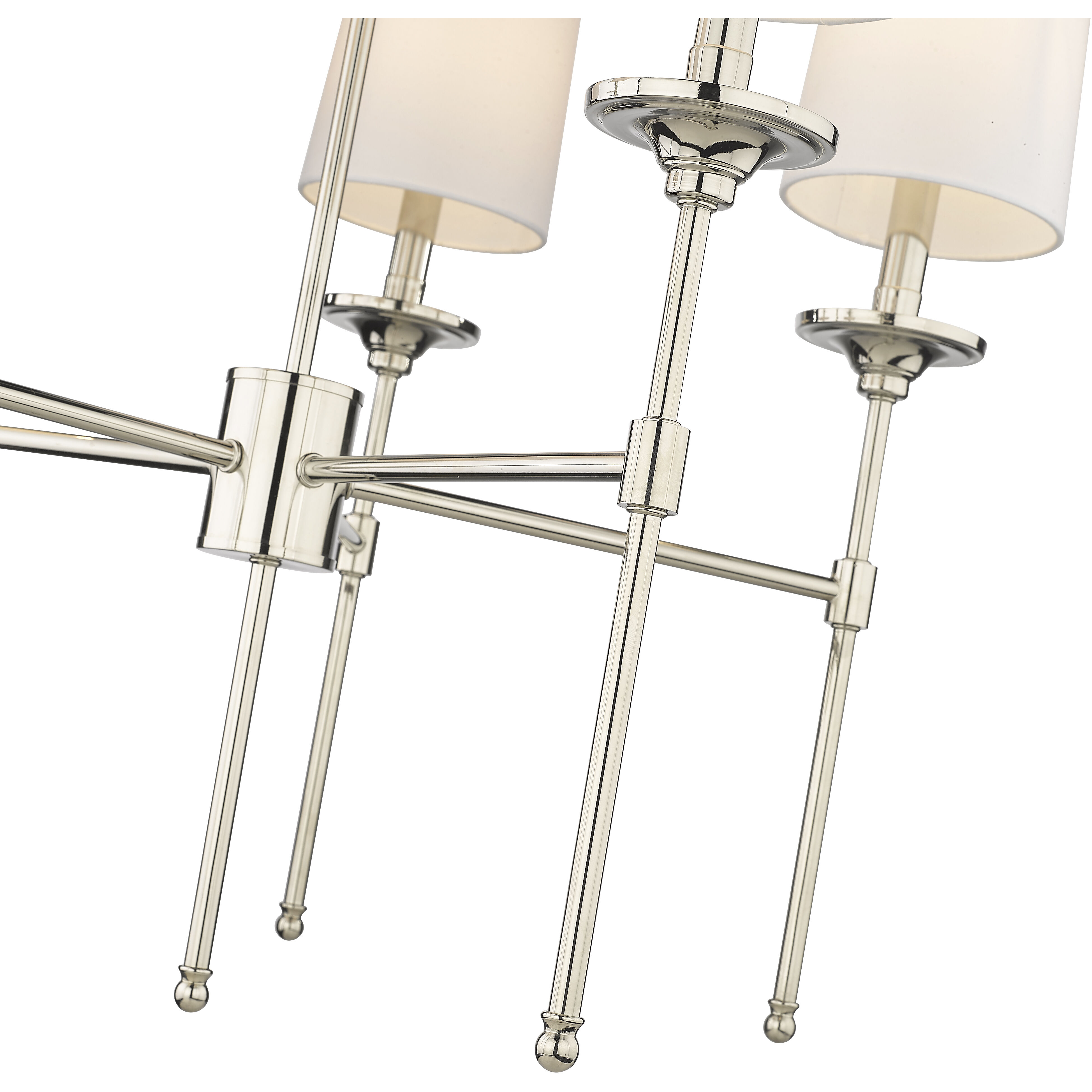 Emily 5 Light 28 inch Polished Nickel Chandelier Ceiling Light