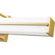 Harrison LED 25 inch Modern Gold Vanity Wall Light