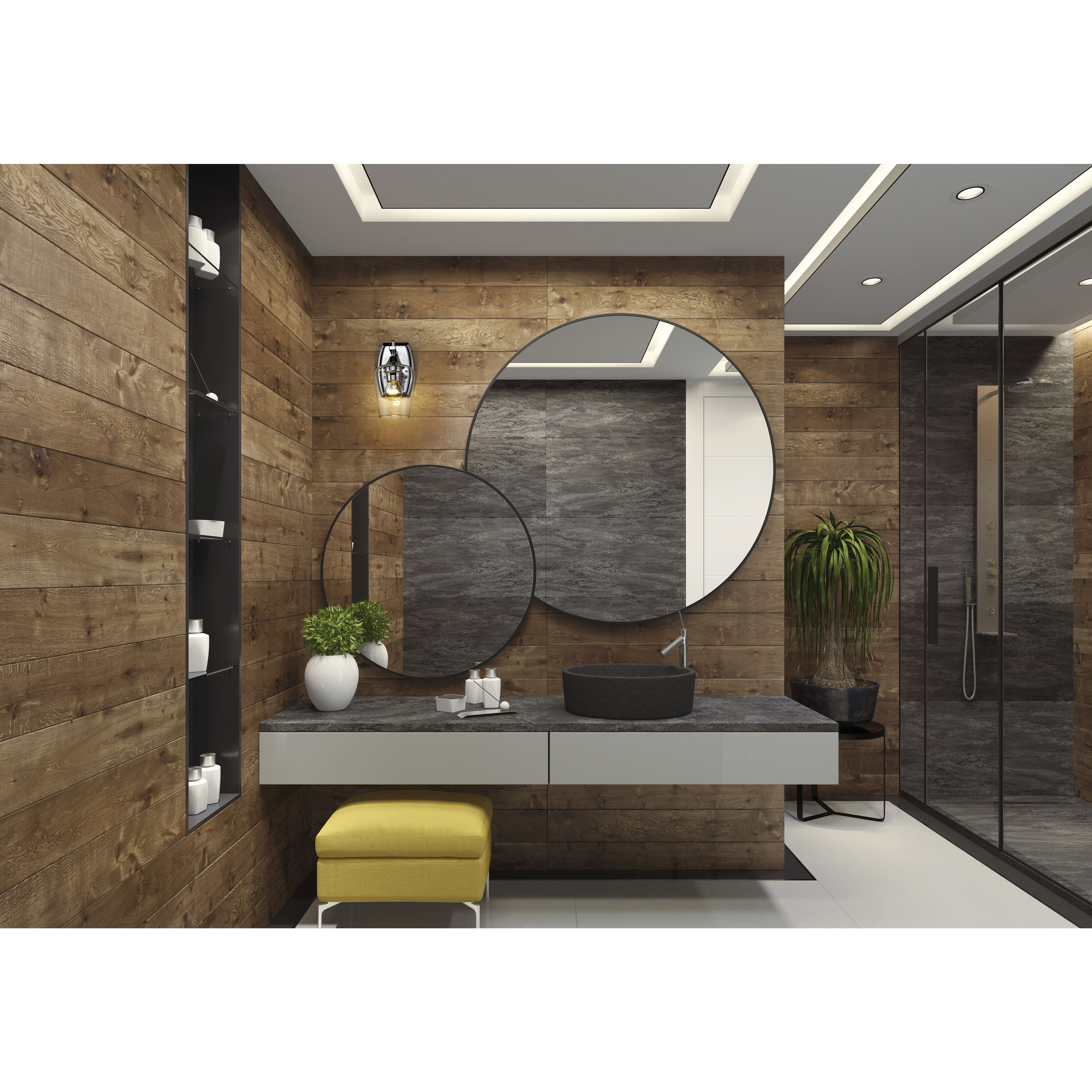 Joliet 1 Light 5 inch Chrome Wall Sconce Wall Light