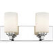 Soledad 2 Light 16.25 inch Chrome Vanity Wall Light