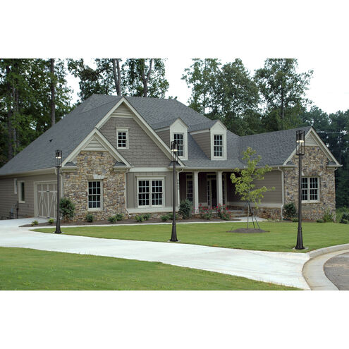 Luca LED 121.75 inch Black Outdoor Post Mounted Fixture