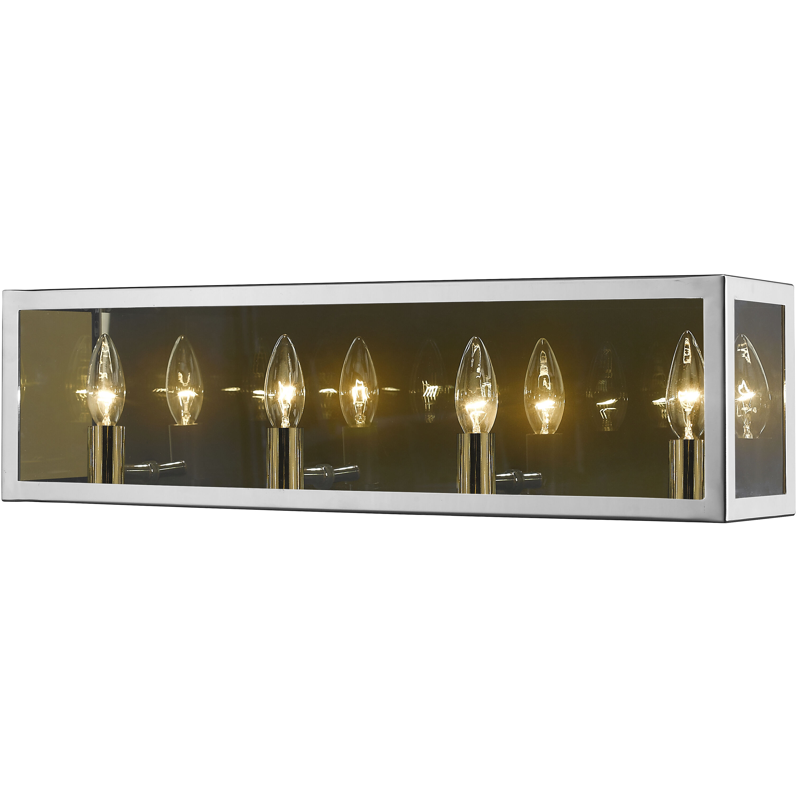 Infinity 4 Light 24 inch Chrome Vanity Wall Light