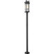 Fortis 2 Light 98.75 inch Sand Black Outdoor Post Mounted Fixture