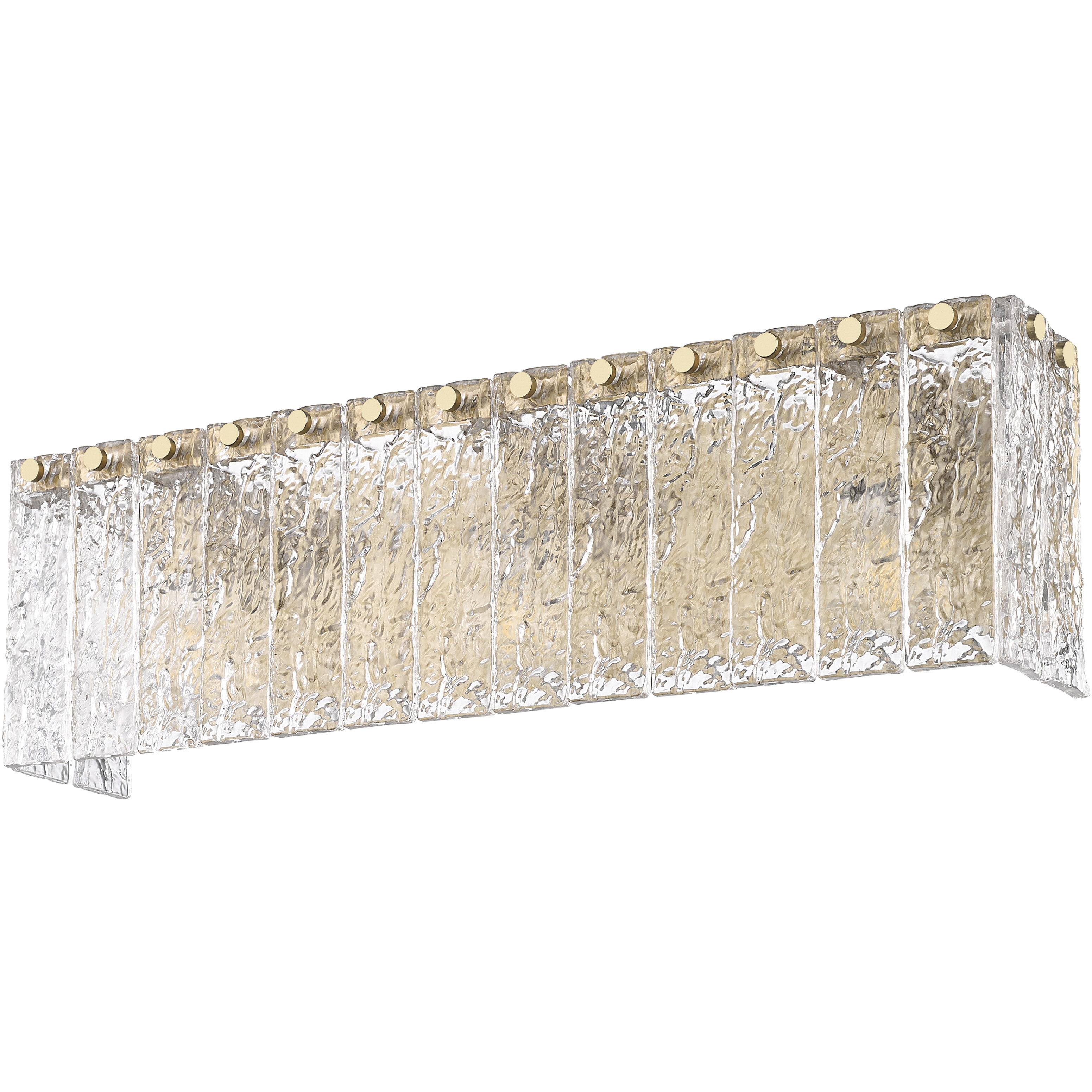 Glacier 3 Light 24 inch Modern Gold Vanity Wall Light