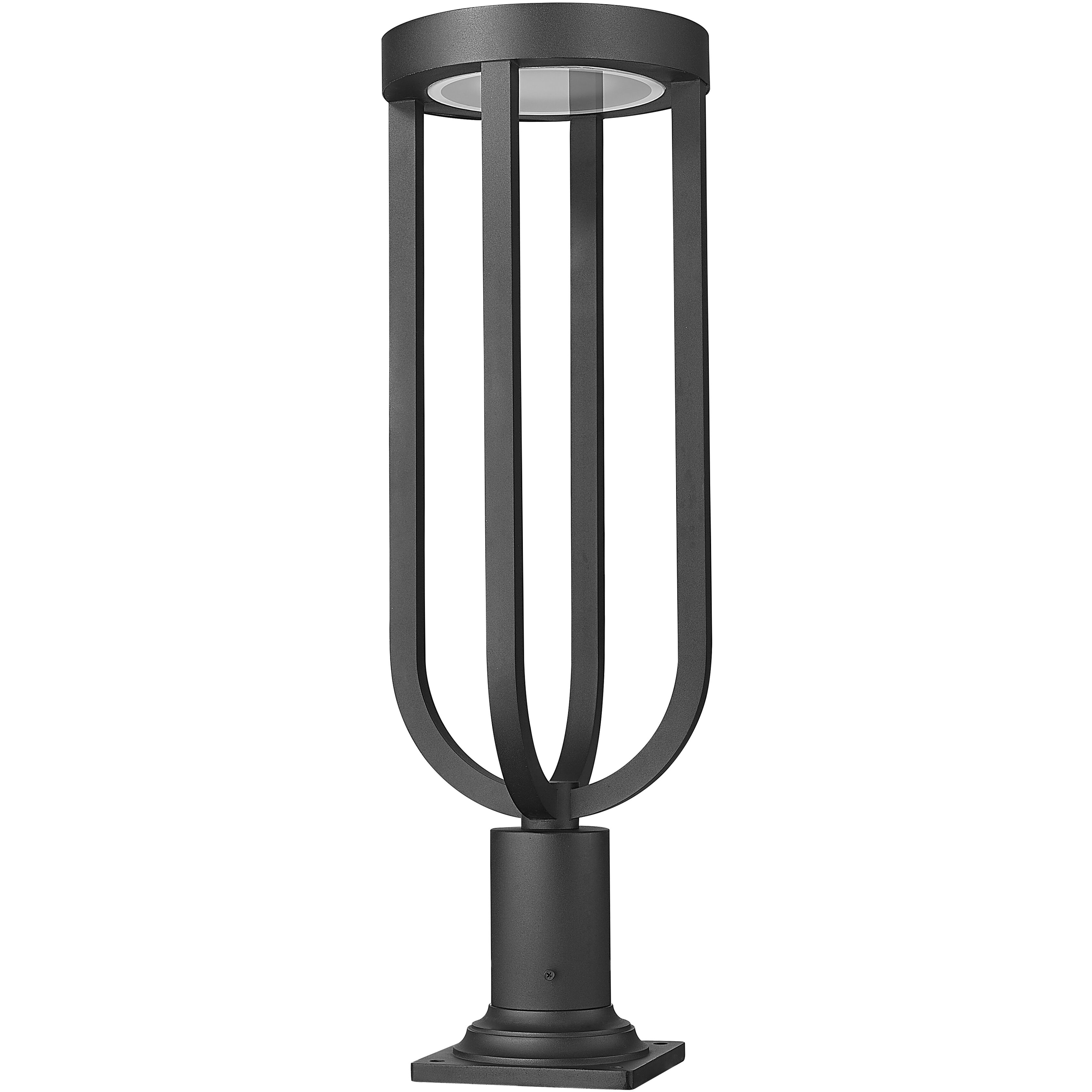 Leland LED 28.25 inch Sand Black Outdoor Pier Mounted Fixture