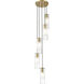 Alton 5 Light 12 inch Modern Gold Chandelier Ceiling Light