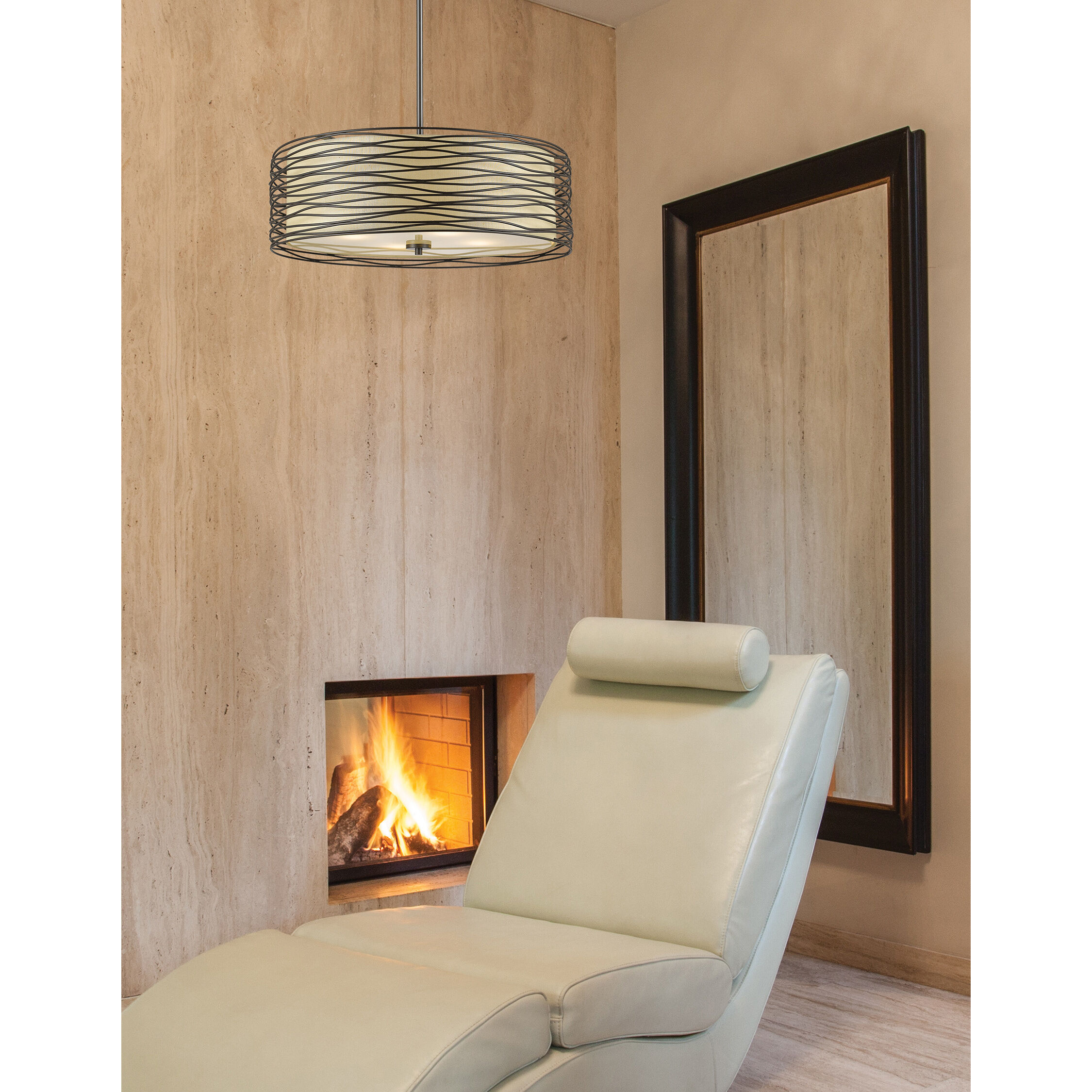 Zinnia 3 Light 18 inch Bronze Pendant Ceiling Light