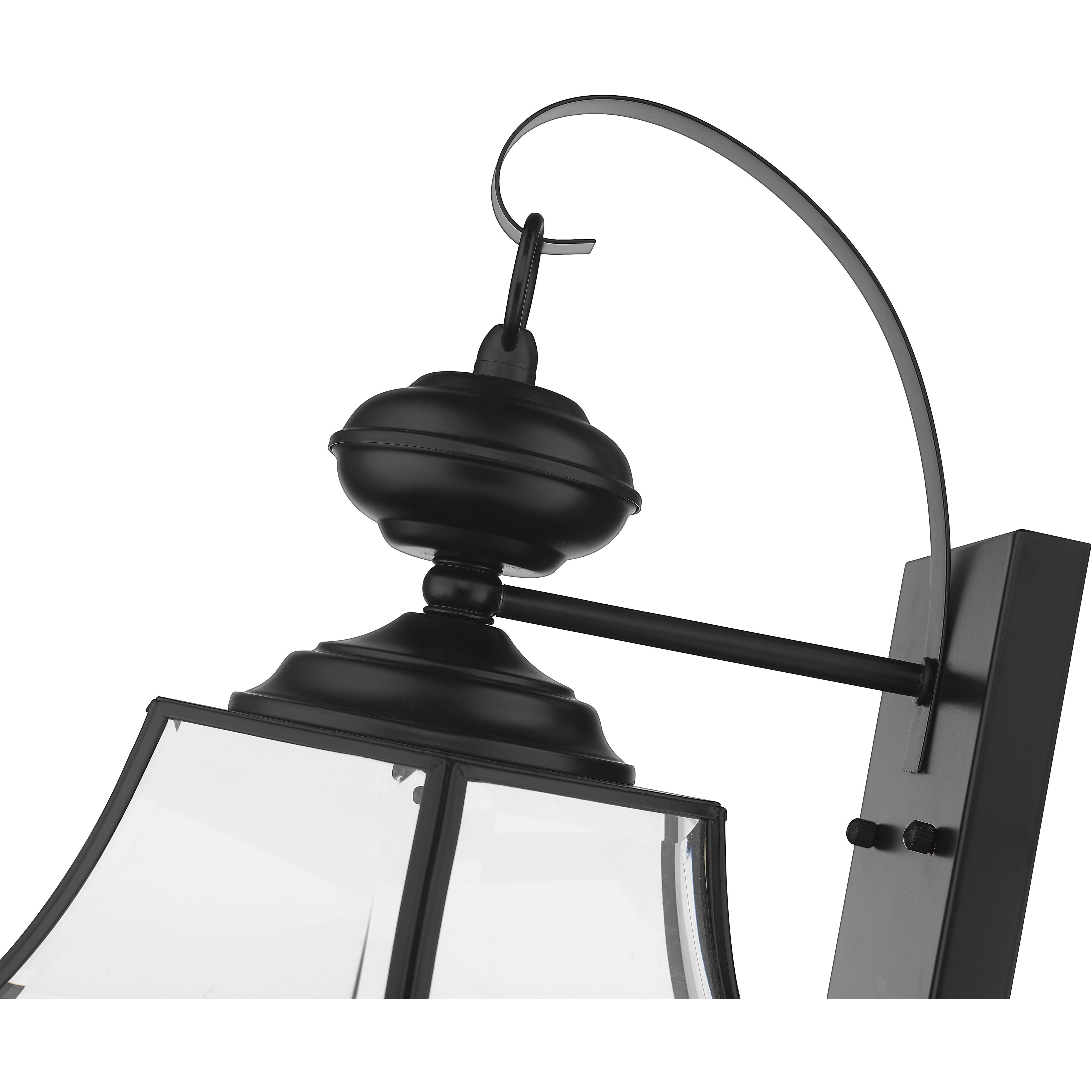 Westover 3 Light 22.25 inch Black Outdoor Wall Light