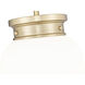 Gideon 1 Light 10 inch Modern Gold Pendant Ceiling Light