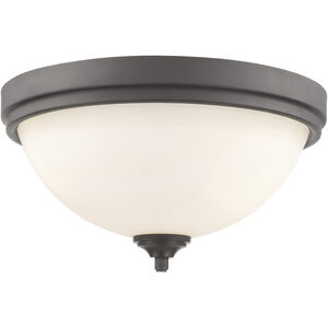 Bordeaux 3 Light 15 inch Bronze Flush Mount Ceiling Light