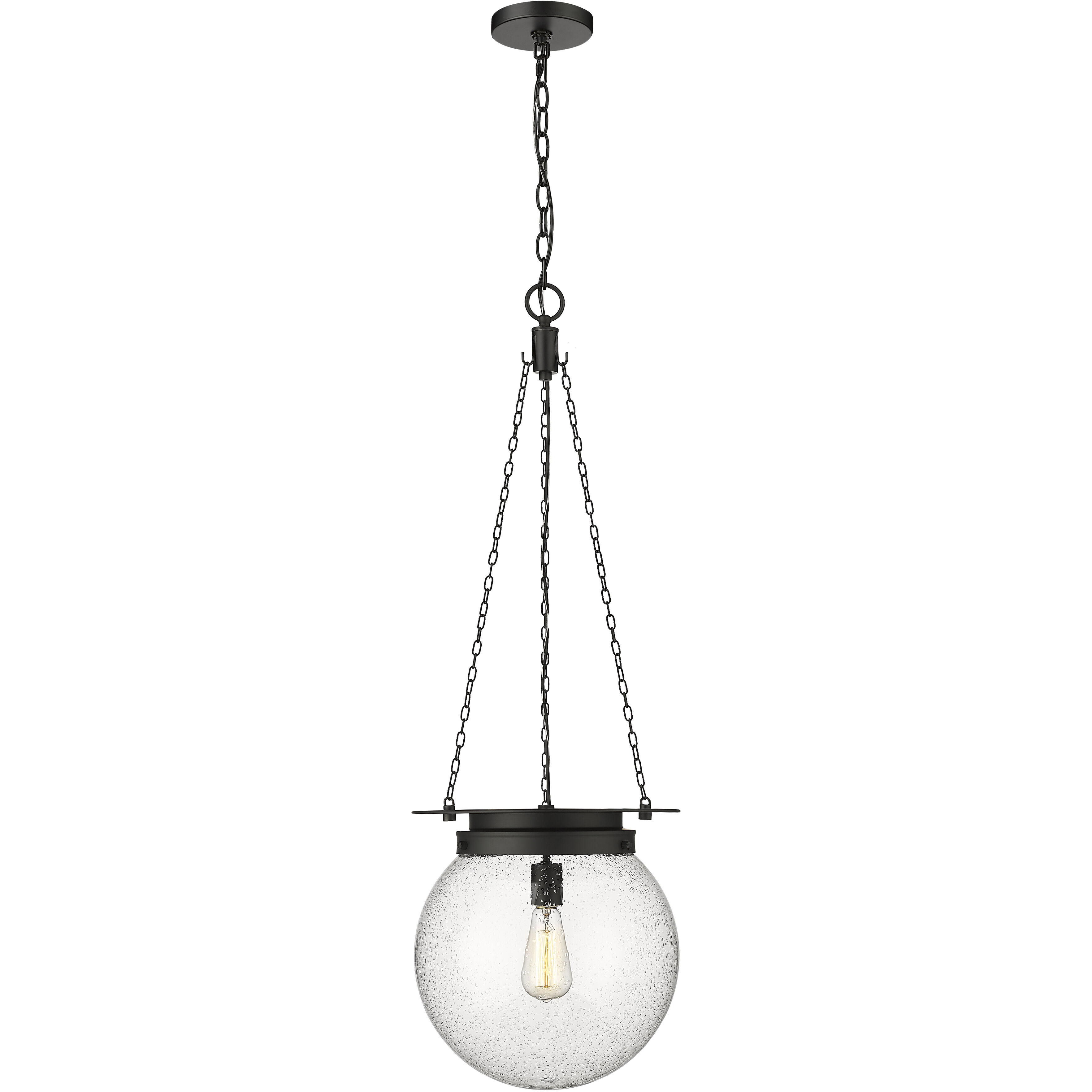 Calhoun 1 Light 13 inch Matte black Pendant Ceiling Light