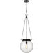 Calhoun 1 Light 13 inch Matte black Pendant Ceiling Light