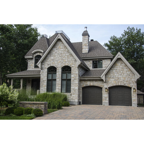 Brookside 1 Light 18.25 inch Black Outdoor Wall Light