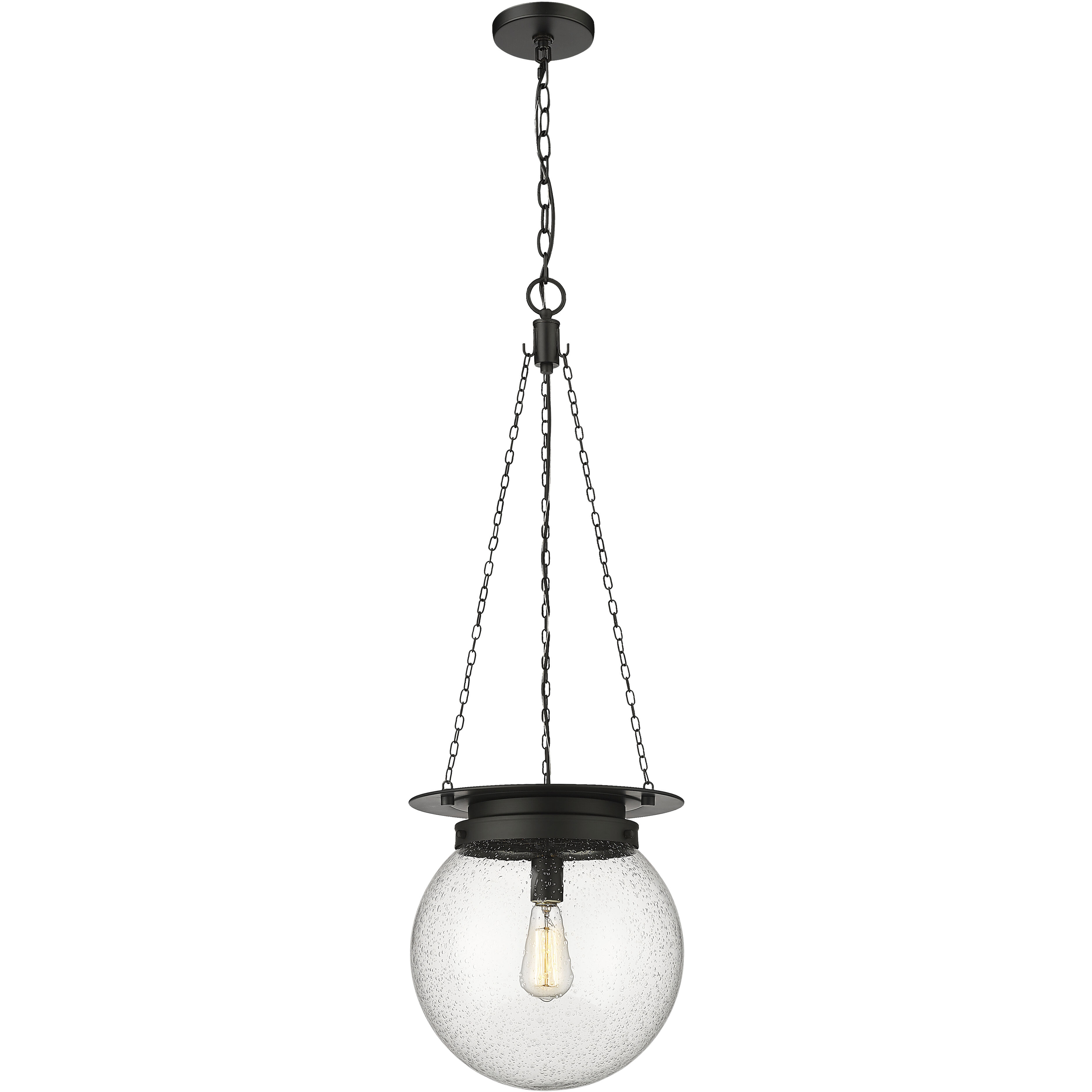 Calhoun 1 Light 13 inch Matte black Pendant Ceiling Light