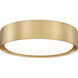 Kawan LED 12 inch Modern Gold Flush Mount Ceiling Light