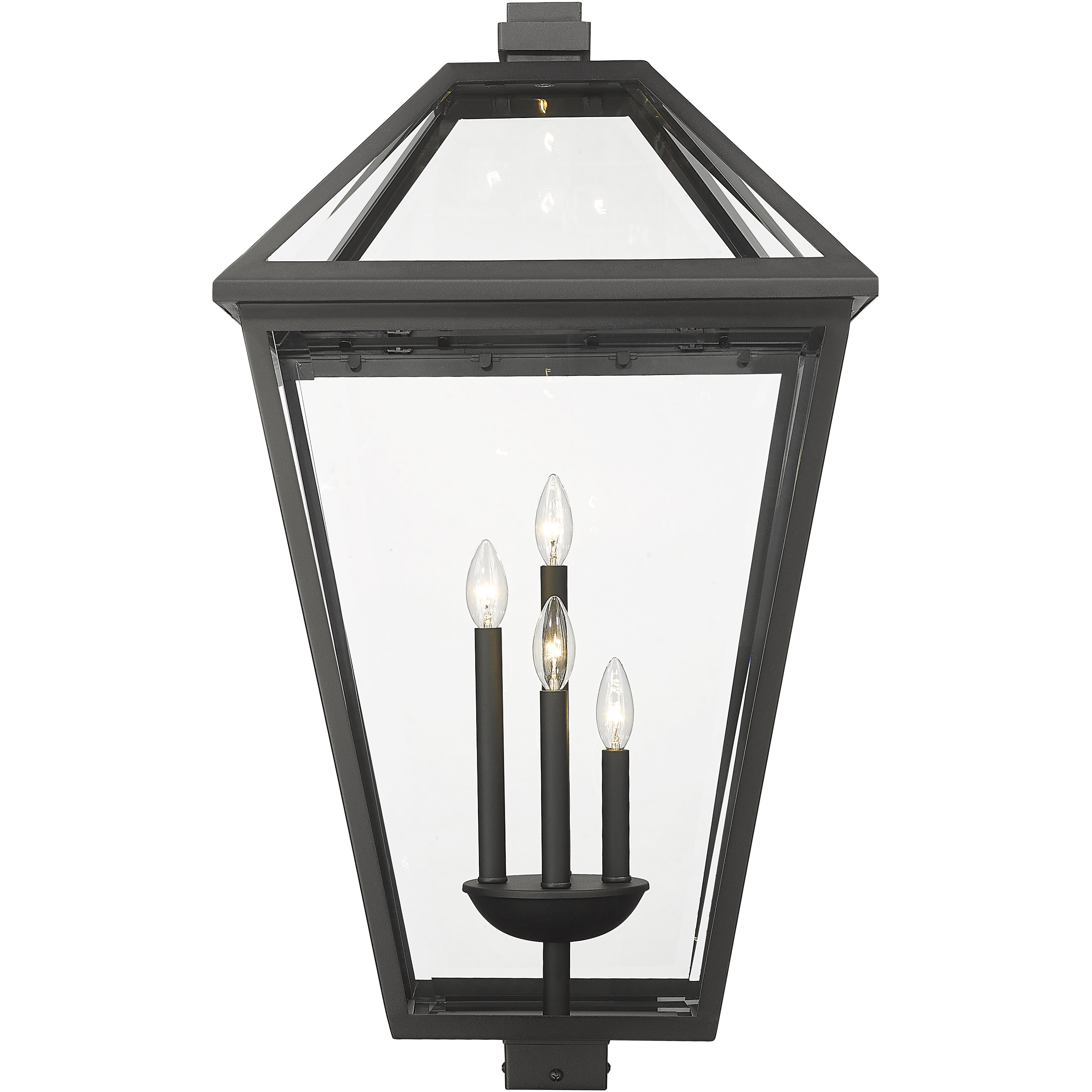 Talbot 4 Light 33.75 inch Black Outdoor Post Mount Fixture