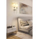 Emily 2 Light 13.75 inch Polished Nickel Wall Sconce Wall Light