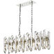 Bova 11 Light 42.5 inch Polished Nickel Linear Chandelier Ceiling Light