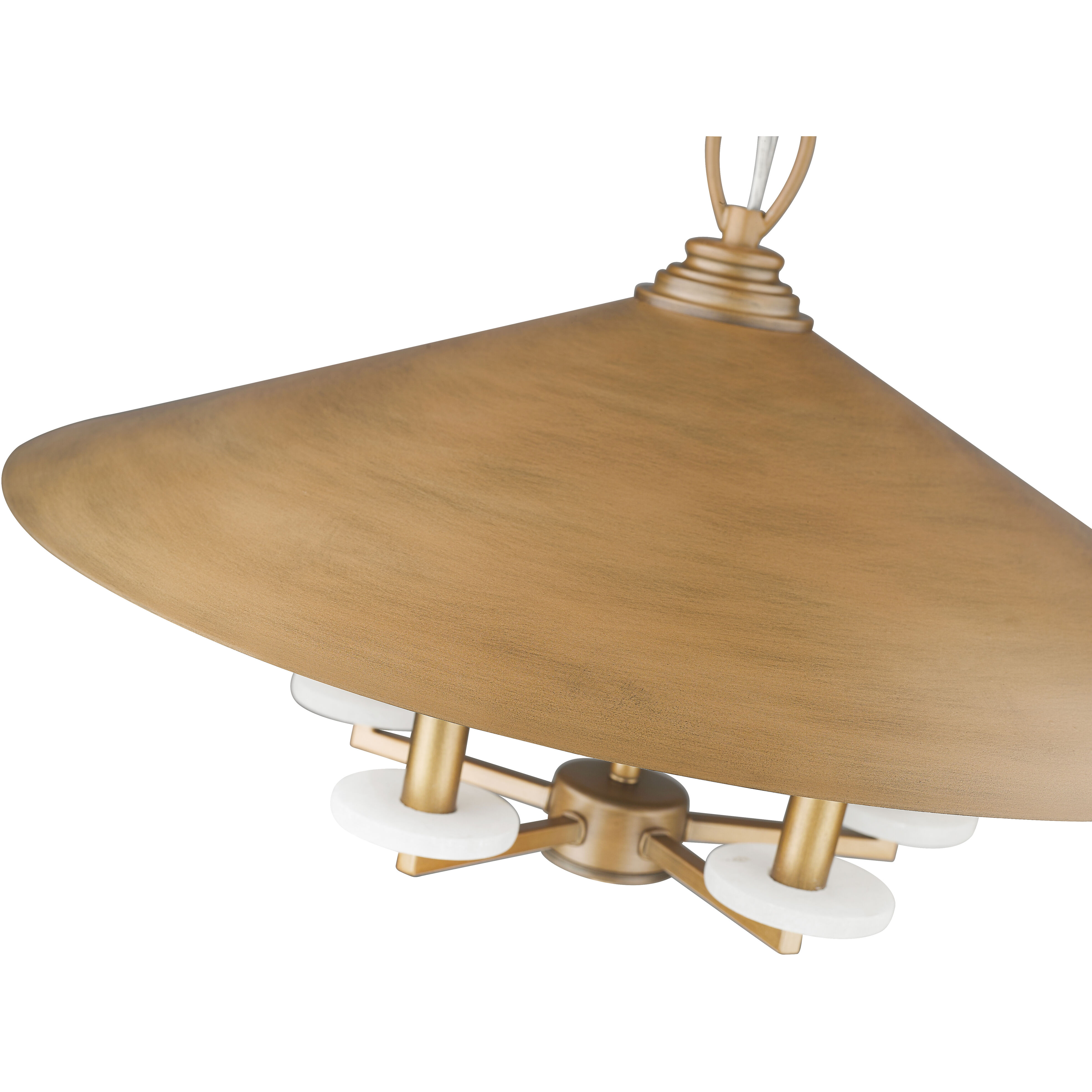 Rialto 5 Light 22 inch Signature Gold Pendant Ceiling Light