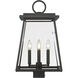 Broughton 4 Light 21.75 inch Black Outdoor Post Mount Fixture