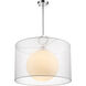 Arosia 1 Light 24 inch Chrome Pendant Ceiling Light