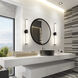 Warwick LED 32.5 inch Matte Black Bathroom Vanity Wall Light