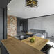 Infinity 4 Light 16 inch Misty Charcoal Flush Mount Ceiling Light