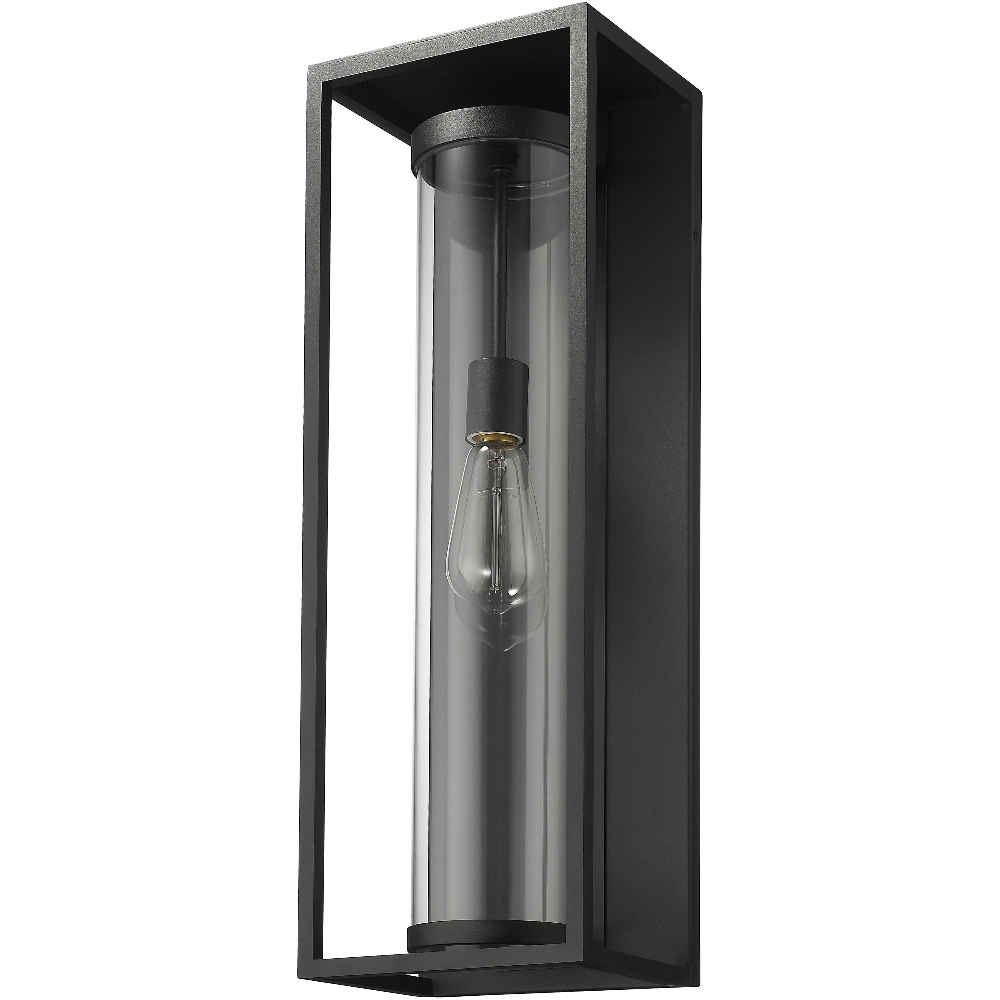 Dunbroch 1 Light 24.25 inch Black Outdoor Wall Light