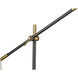 Calumet 21.75 inch 35.00 watt Matte Black and Olde Brass Table Lamp Portable Light in Oil Rubbed Bronze