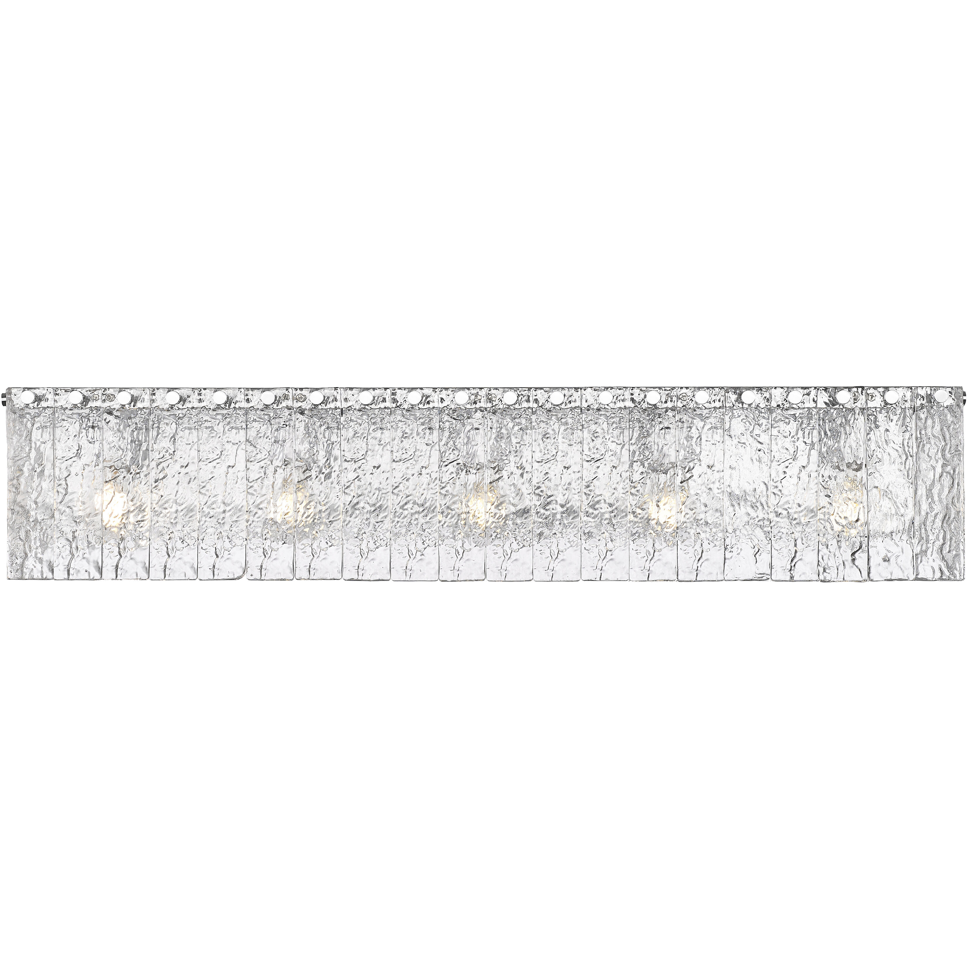 Glacier 5 Light 36.75 inch Chrome Vanity Wall Light