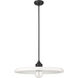 Paloma 1 Light 24 inch Matte Black Pendant Ceiling Light
